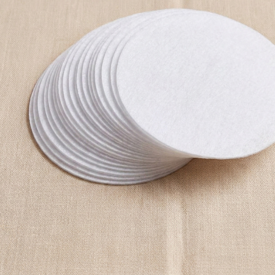 A white round floor pad